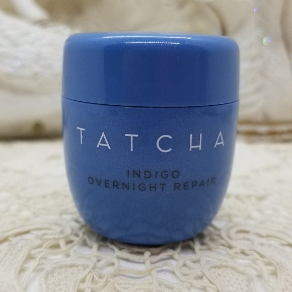 Tatcha Indigo Overnight Repair Serum in Cream Mini 10mL New - Picture 2 of 2